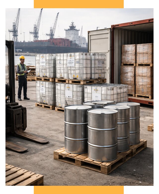 Доставка химического сырья из Индии от 258300 р. | СетСервис-Мрс