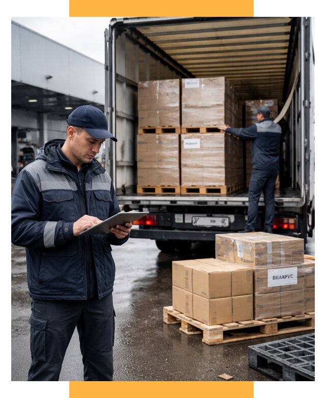 Доставка грузов из Беларуси от 15498 р. логистика СетСервис-Мрс
