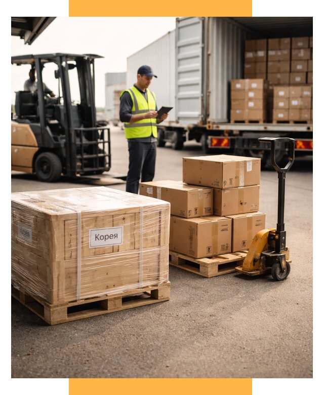 Доставка грузов в Корею из России от 36162 р. | СетСервис-Мрс
