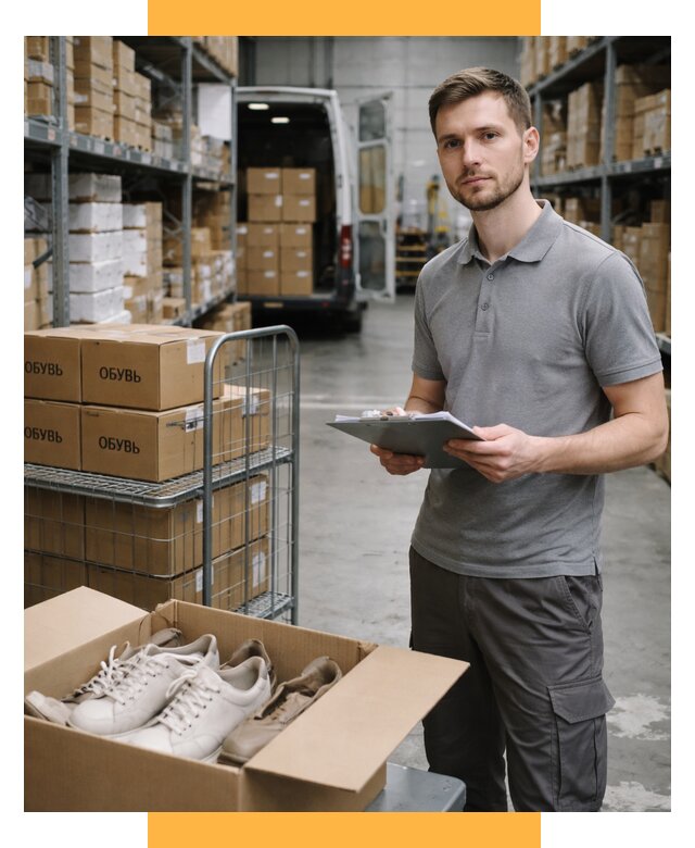 Доставка обуви из Китая и Турции от 4649 р. СетСервис-Мрс